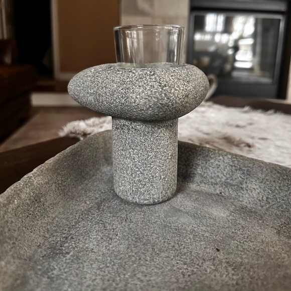 PartyLite Living StonesTextured Gray candle Decorative home decor - Picture 17 of 17